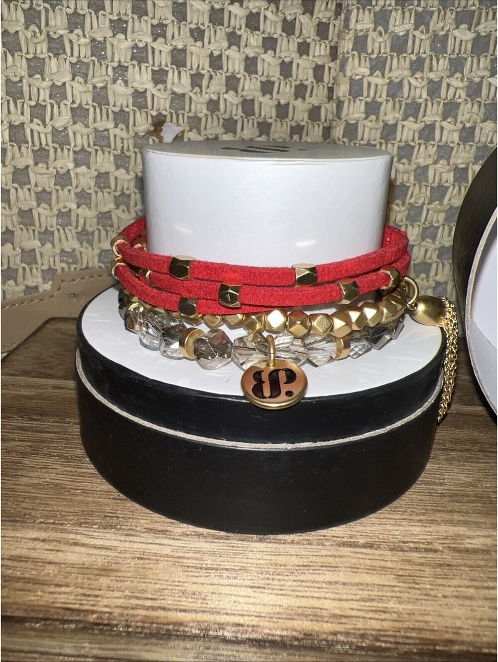 Bomb Party Holiday Stacks. Be Merry And Sparkle. 3 Bracelet Set.
